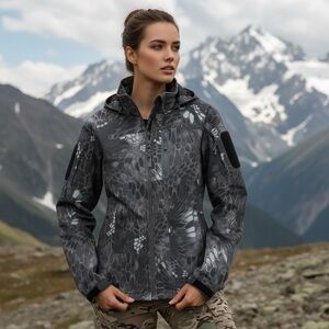 Pave Hawk Tactical Softshell Kryptek Typhon Camo Waterproof Windproof Jacket 2XL